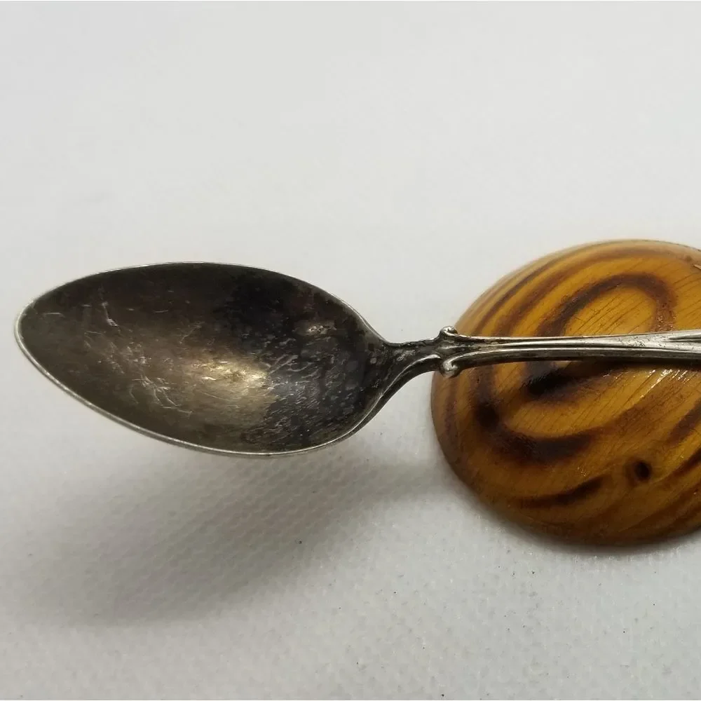 Patina Antique silver spoon ohio‎ collectible